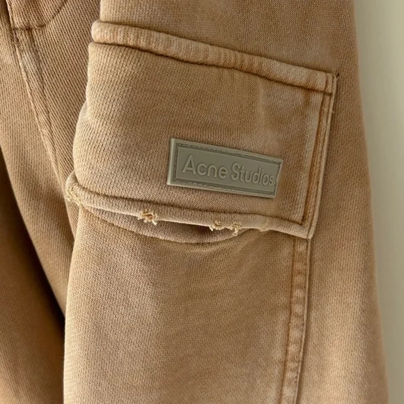 Acne Wide Leg Tan Pants